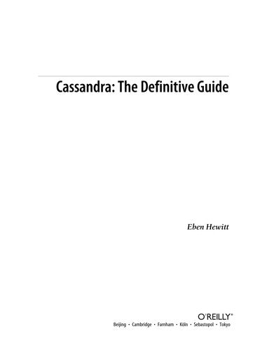 Cassandra: The Definitive Guide